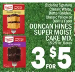 C Town DUNCAN HINES SUPER MOIST CAKE MIX offer