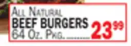 C Town BEEF BURGERS offer