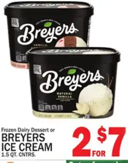 C Town BREYERS ICE CREAM offer