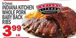 C Town INDIANA KITCHEN WHOLE WHOLE PORK BABY BACK RIBS offer