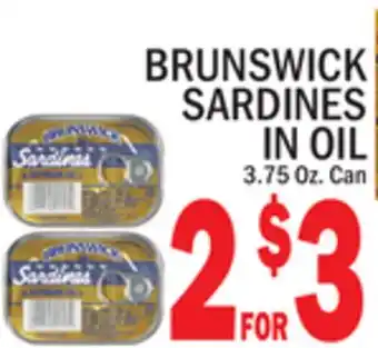C Town BRUNSWICK SARDINES IN OIL offer