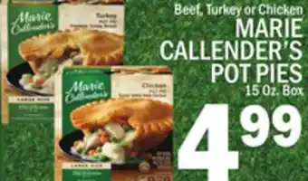 C Town MARIE CALLENDER'S POT PIES offer