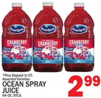 C Town OCEAN SPRAY JUICE offer