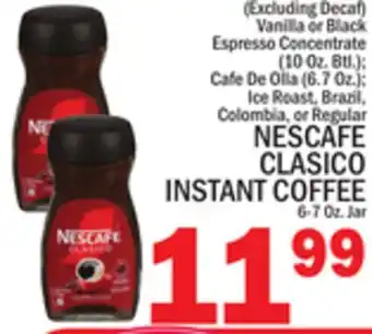 C Town NESCAFE CLASICO INSTANT COFFEE offer