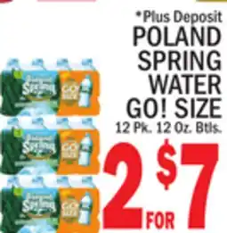 C Town POLAND SPRING WATER GO! SIZE offer