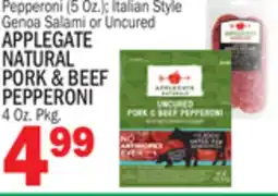 C Town APPLEGATE NATURAL PORK & BEEF PEPPERONI offer