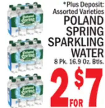 C Town POLAND SPRING SPARKLING WATER offer