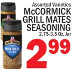 C Town McCORMICK GRILL MATES SEASONING offer