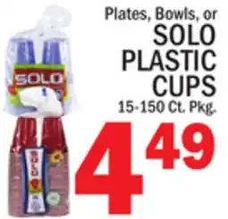 C Town SOLO PLASTIC CUPS offer