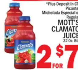 C Town MOTT'S CLAMATO JUICE offer