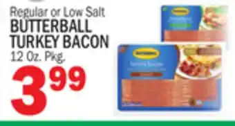 C Town BUTTERBALL TURKEY BACON offer