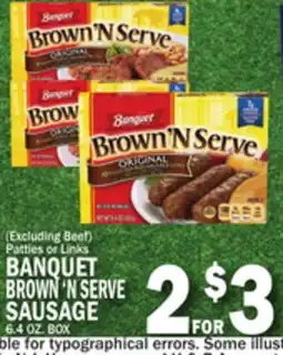 C Town BANQUET BROWN'N SERVE SAUSAGE offer