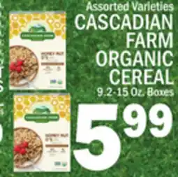 C Town CASCADIAN FARM ORGANIC CEREAL offer