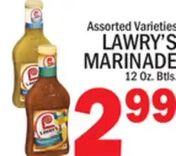 C Town LAWRY'S MARINADE offer