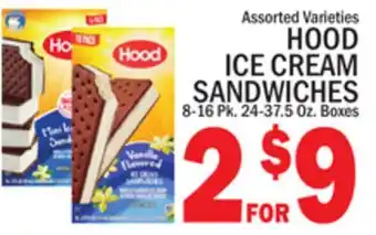 C Town HOOD ICE CREAM SANDWICHES offer