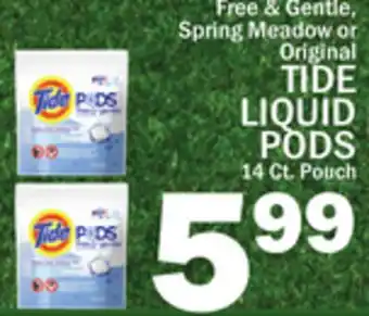 C Town TIDE LIQUID PODS offer