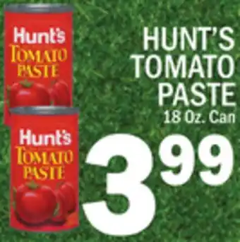 C Town HUNT'S TOMATO PASTE offer