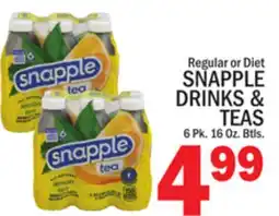 C Town SNAPPLE DRINKS & TEAS offer