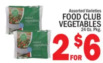 C Town FOOD CLUB VEGETABLES offer
