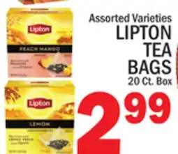 C Town LIPTON TEA BAGS offer