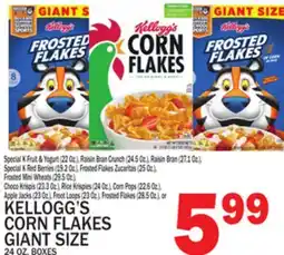 C Town KELLOGG'S CORN FLAKES GIANT SIZE 24 OZ. BOXES offer