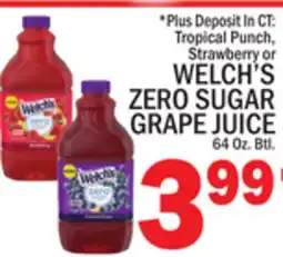C Town WELCH'S ZERO SUGAR GRAPE JUICE offer