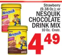 C Town NESQUIK CHOCOLATE DRINK MIX offer