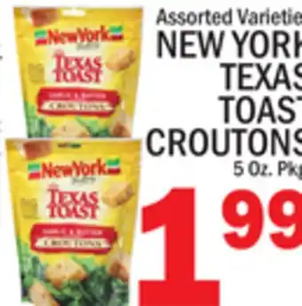 C Town NEW YORK TEXAS TOAST CROUTONS offer