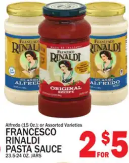 C Town FRANCESCO RINALDI PASTA SAUCE 23.5-24 OZ. JARS offer