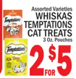 C Town WHISKAS TEMPTATIONS CAT TREATS offer