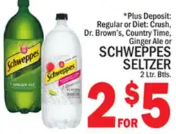 C Town SCHWEPPES SELTZER offer