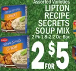 C Town LIPTON RECIPE SECRETS SOUP MIX offer