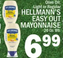 C Town HELLMANN'S EASY OUT MAYONNAISE 20 Oz. Btl offer