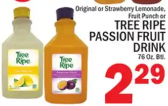 C Town TREE RIPE PASSION FRUIT DRINK offer