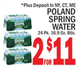 C Town POLAND SPRING WATER offer