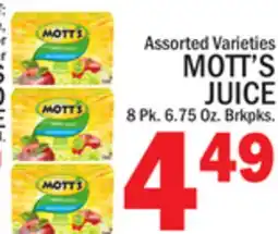 C Town MOTT'S JUICE offer