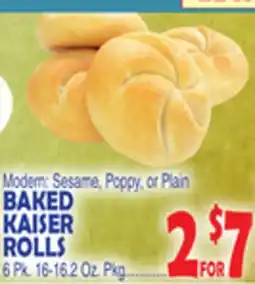 Bravo Supermarkets BAKED KAISER ROLLS offer