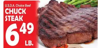 Bravo Supermarkets CHUCK STEAK offer