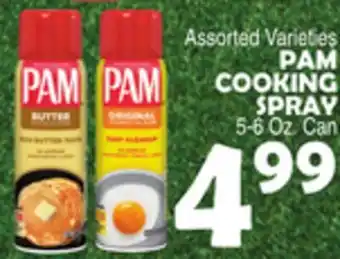 Bravo Supermarkets PAM COOKING SPRAY offer