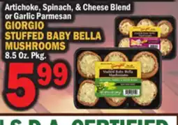 Bravo Supermarkets GIORGIO STUFFED BABY BELLA MUSHROOMS offer