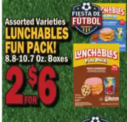 Bravo Supermarkets Assorted Varieties LUNCHABLES FUN PACK! offer