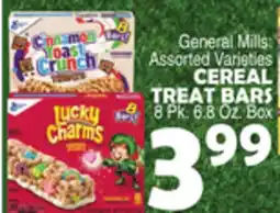 Bravo Supermarkets General Mills CEREAL TREAT BARS offer