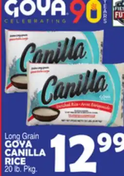 Bravo Supermarkets Long Grain GOYA CANILLA RICE offer