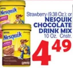 Bravo Supermarkets Strawberry (9.38 Oz.) or NESQUIK CHOCOLATE DRINK MIX offer