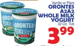Bravo Supermarkets ORONTES A2A2 WHOLE MILK YOGURT offer