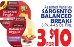 Bravo Supermarkets SARGENTO BALANCED BREAKS offer