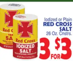 Bravo Supermarkets Iodized or Plain RED CROSS SALT offer