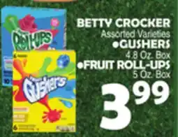 Bravo Supermarkets BETTY CROCKER, GUSHERS, FRUIT ROLL-UPS offer