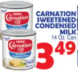 Bravo Supermarkets CARNATION SWEETENED CONDENSED MILK offer
