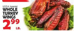 Bravo Supermarkets WHOLE TURKEY WINGS offer